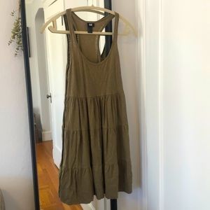 H&M Tiered Green Sundress